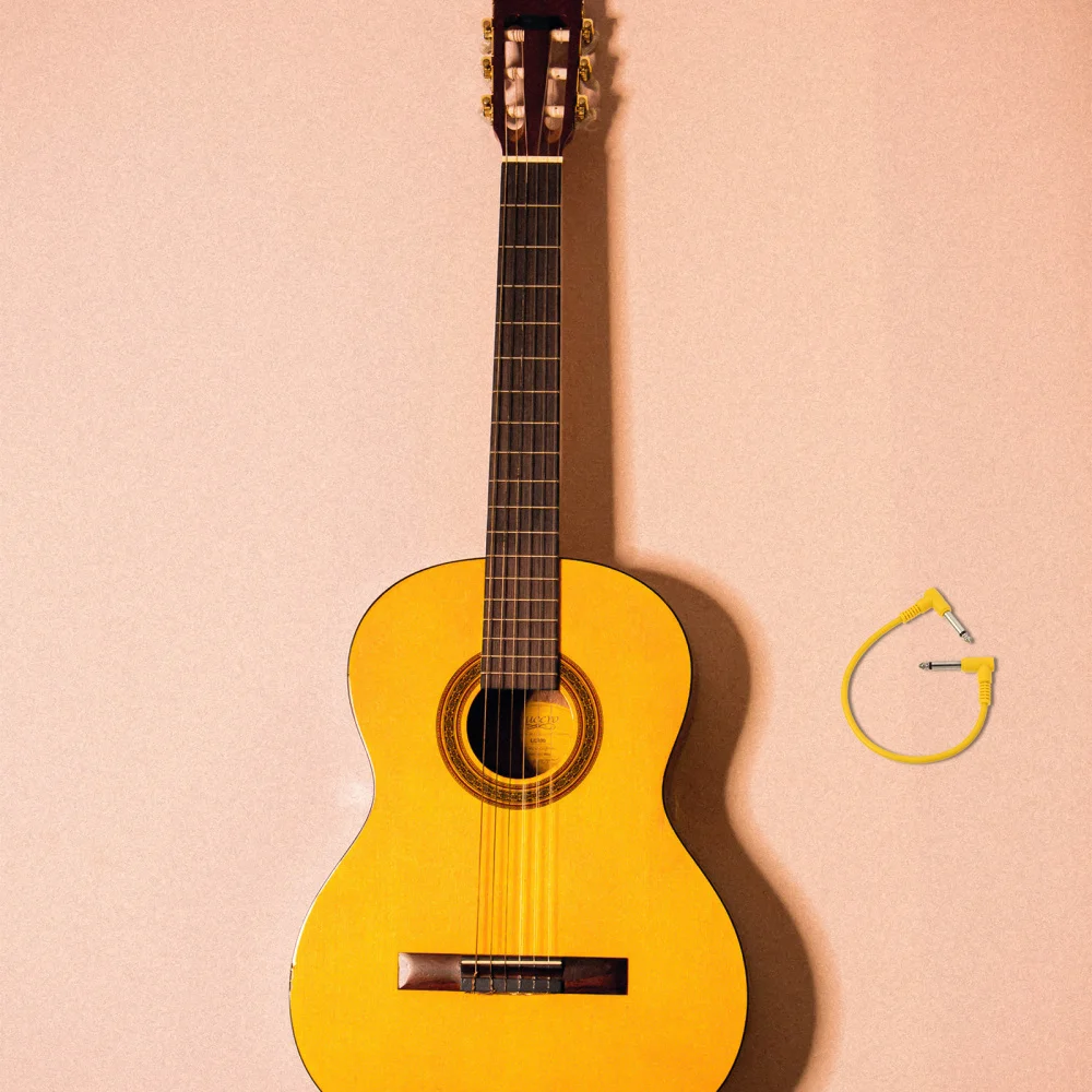 

6 Pcs 30cm Guitar Cable 6.35mm Instrument Cord for Electric Guitar Bass Amp