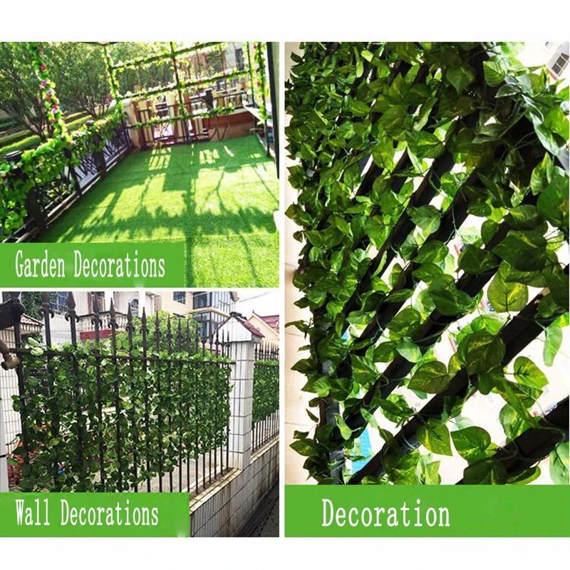 Искусственные вьющиеся Гирлянды Плюща разнообразные Листья лозы растения