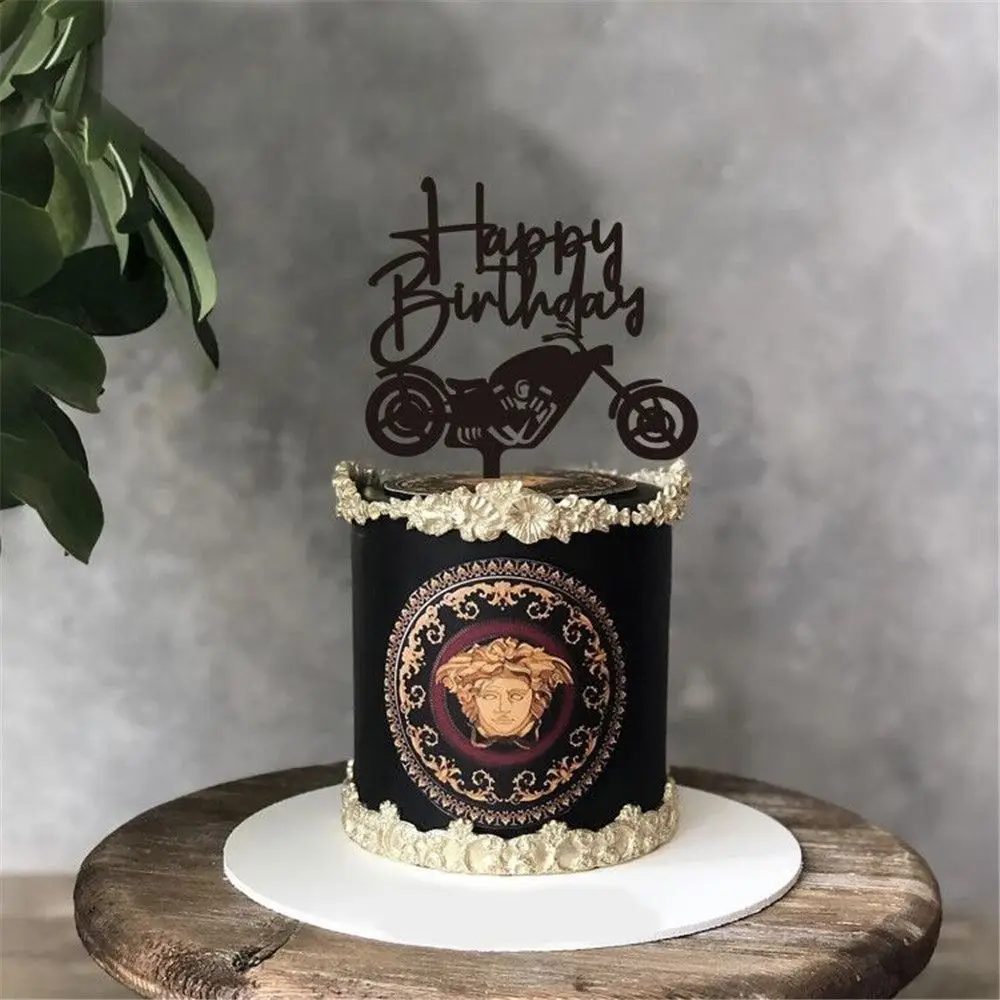 

Party Decor Man Party Supplies Cool Happy Birthday Cake Toppers Cake Decoration Acrylic Sports Car