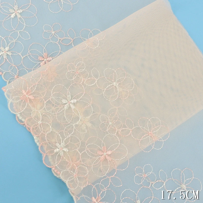 Кружевные ткани с вышивкой в виде желтых и розовых цветов украшение для