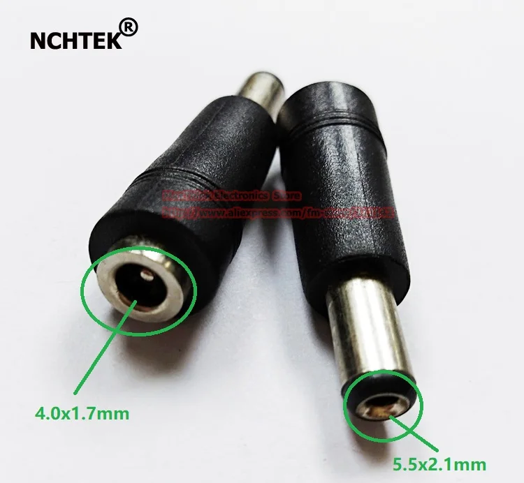 Адаптер питания NCHTEK DC 4 0x1 7 мм мама до 5 5x2 1 папа разъем/Бесплатная доставка/10