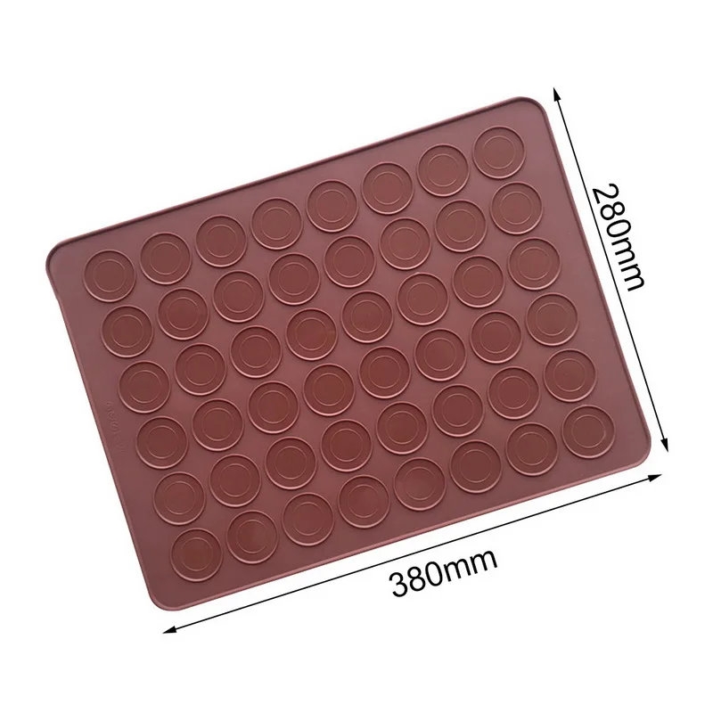48-Cavity Silicone Macaron Macaroon Pastry Oven Baking Mould Sheet Mat Kitchen Tools Non-stick DIY Bakeware | Дом и сад