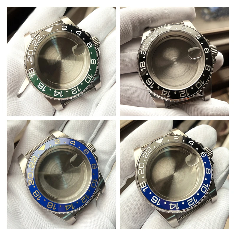 

40MM Watch Movement Repair Part Watch Case with Sapphire Glass for Miyota 8215 8205 8200 For Mingzhu 2813 3804 ETA 2836 2834