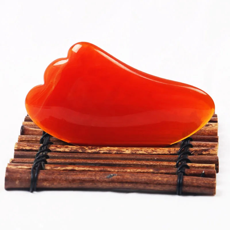 Массажер для лица 7 форм китайский Агат Красный Кристалл кварц яйцо акупунктура