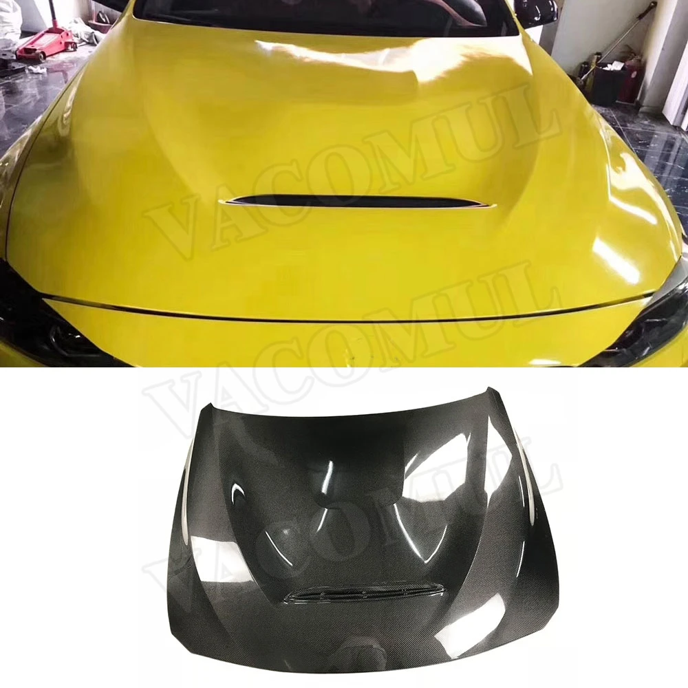 Car Carbon Fiber Front Engine Hood Vent Cover for BMW F30 F32 F80 M3 F82 F83 M4 Bonnet Cap Styling | Автомобили и мотоциклы