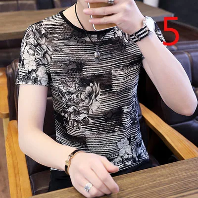 

Pure cotton short-sleeved t-shirt men's summer middle-aged men's mercerized cotton ice silk