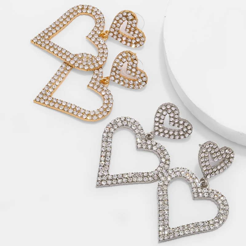 Junlead Модные Винтажные серебряные белые Кристальные бусы серьги-подвески