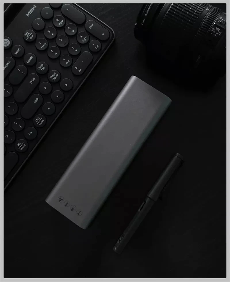 MI Mijia Miiiw Aluminum Alloy Pencil Case Stationery Box Press Pop-up Switch For Apple Pencil 2 Headphone Data Cable Storage Box