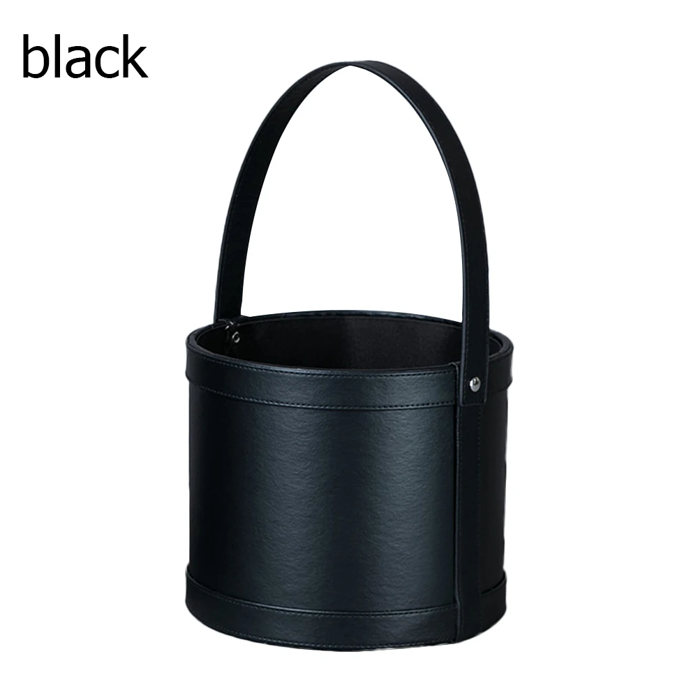 B-Black Коробки для цветов букет цветочный упаковочная коробка круглая коробка для свадебного торта Прозрачная ПВХ кожа цветок подарок пылезащитный выставки - Цвет: B-Black