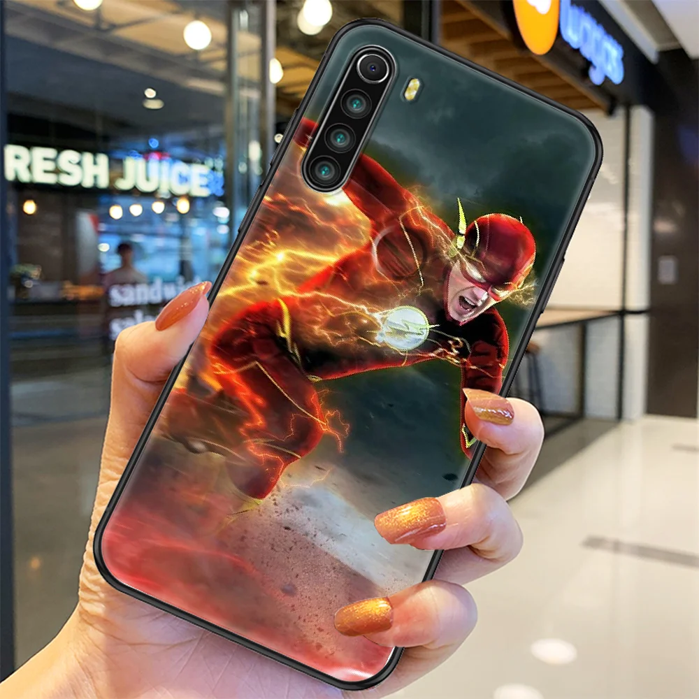 

movie Flashs Phone case For Xiaomi Redmi Note 7 7A 8 8T 9 9A 9S 10 K30 Pro Ultra black trend cell cover soft prime luxury coque