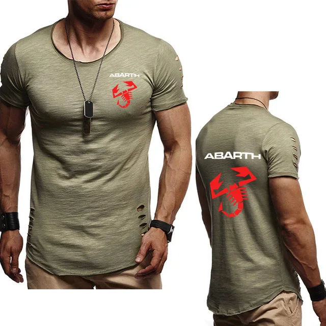Новинка 2020 летняя Мужская хлопковая футболка с коротким рукавом и вырезом