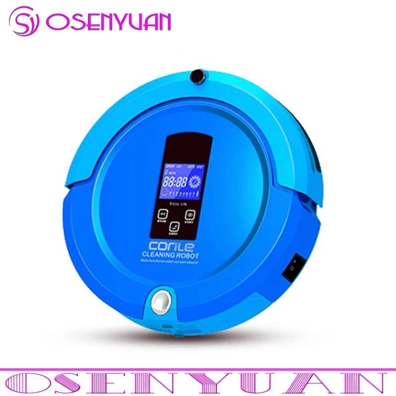 Робот пылесос с ЖК дисплеем для дома умная уборка влажная подметание пыли