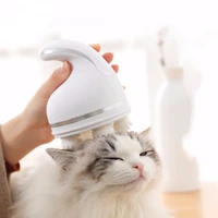 electric massager for cats brush dog grooming and care scraper pet products animal accessories rub claw silica gel vibrator head