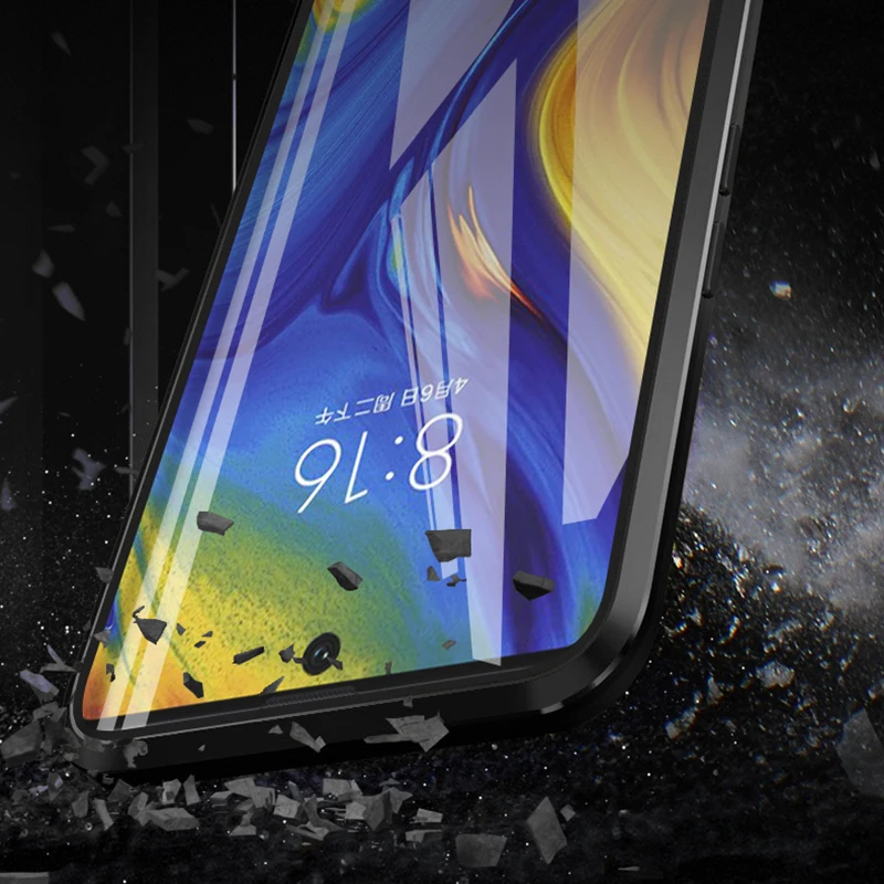Двухсторонняя, для стекла металлический магнитный чехол для samsung Galaxy Note 10 плюс 360 полная защита Прозрачная крышка для samsung Note10 чехол