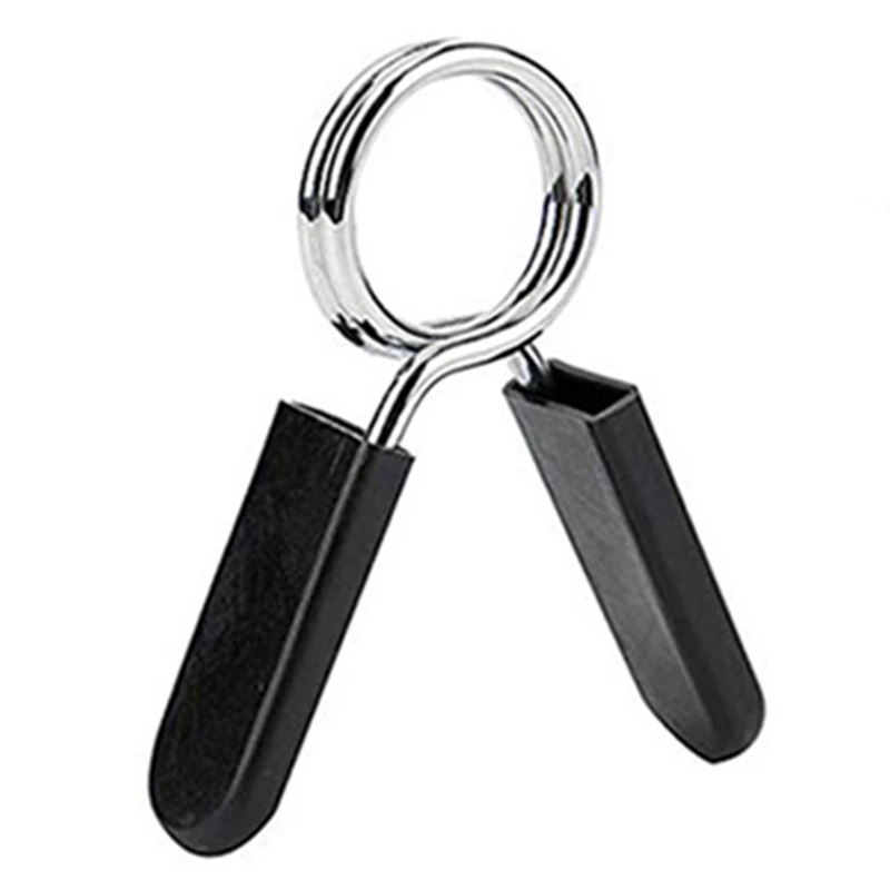 Топ!-25 мм Пружинные воротники для гантелей ошейник упражнений зажим штанги