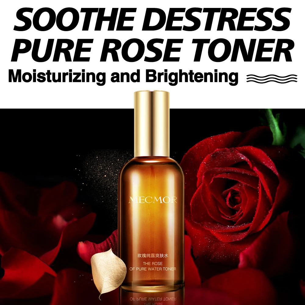 100% полностью натуральный органический Чистый Розовый сыворотка спрей тонера для