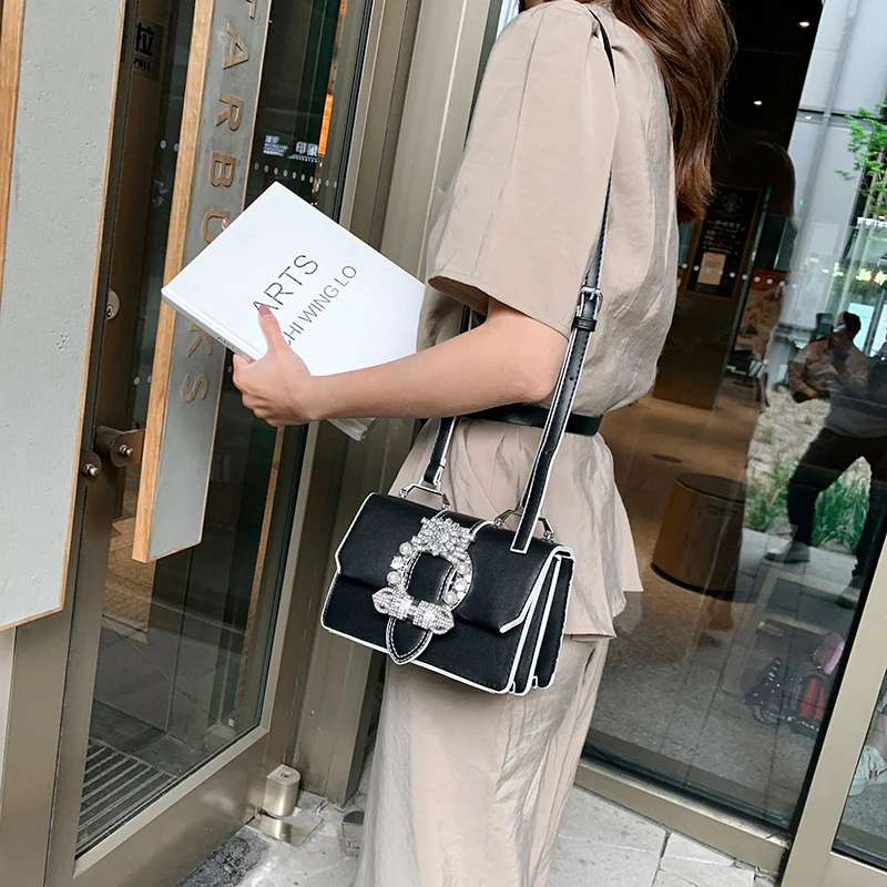 Женская сумка с жемчужинами женская через плечо из искусственной кожи модная на