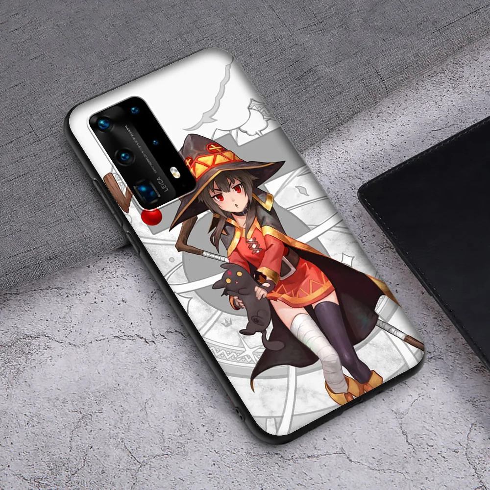 WEBBEDEPP аниме KonoSuba Megumin TPU мягкий чехол для Huawei P8 P9 P10 P20 P30 Y5 Y6 Y7 Y9 P smart Lite Pro Prime Mini |