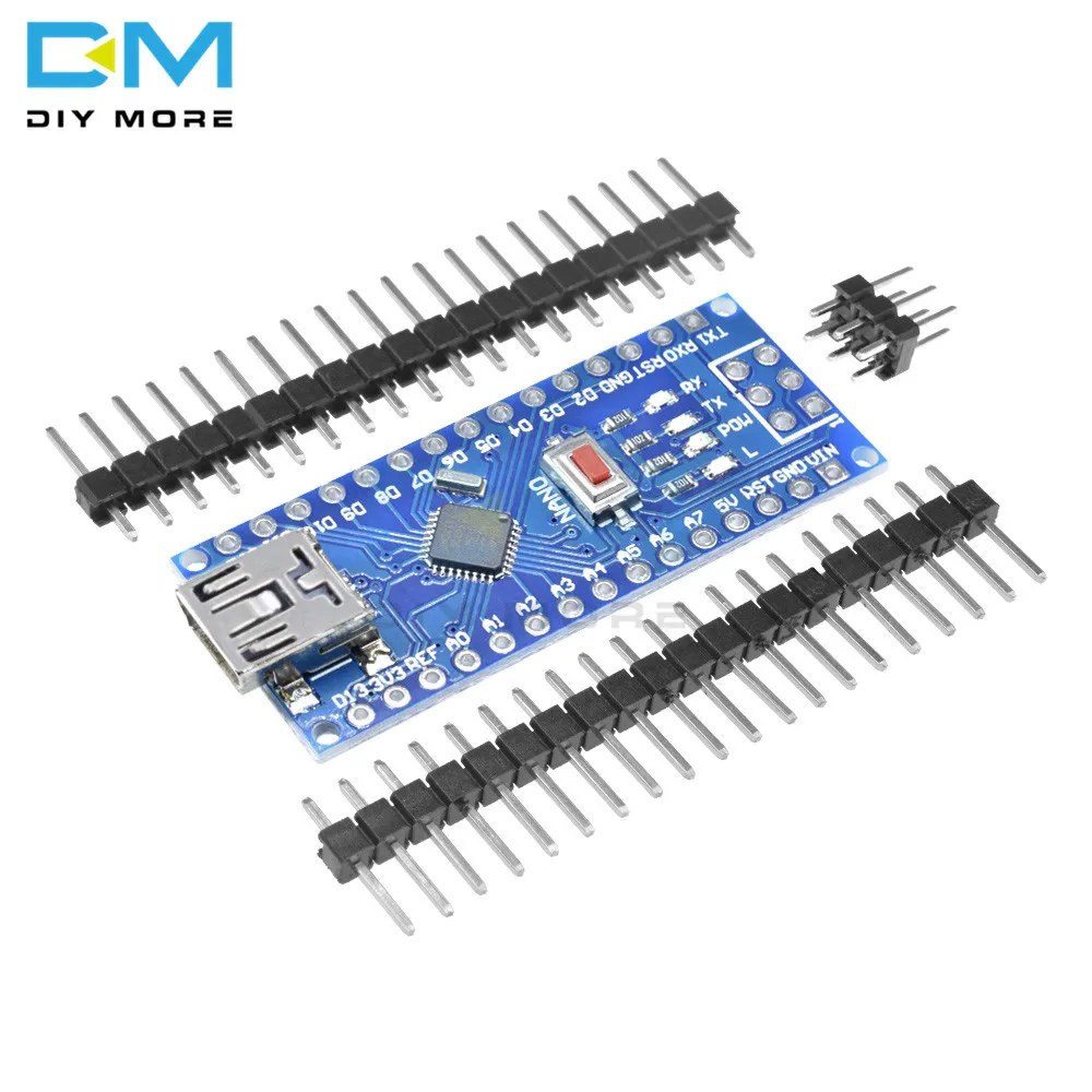 Mini USB CH340 Nano 3,0 ATmega328P плата контроллера совместима с Arduino Nano CH340 USB драйвер Nano V3.0 ATmega328