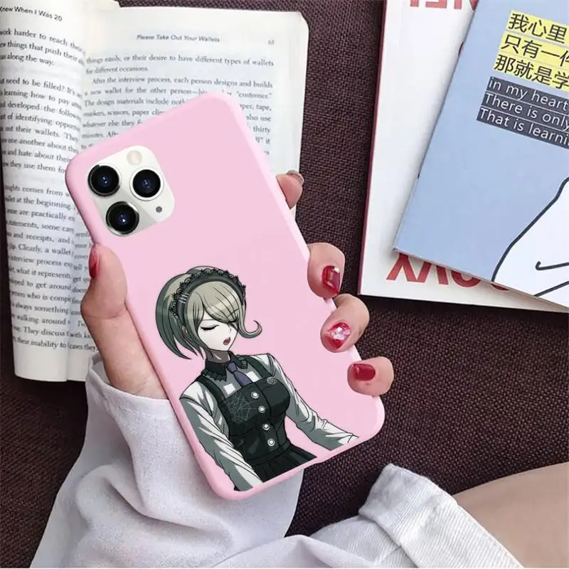 

Danganronpa V3 Killing Harmony Phone Case Candy Color for iPhone 11 12 6 6S 7 8 XS X SE 2020 XR mini pro Plus MAX coque
