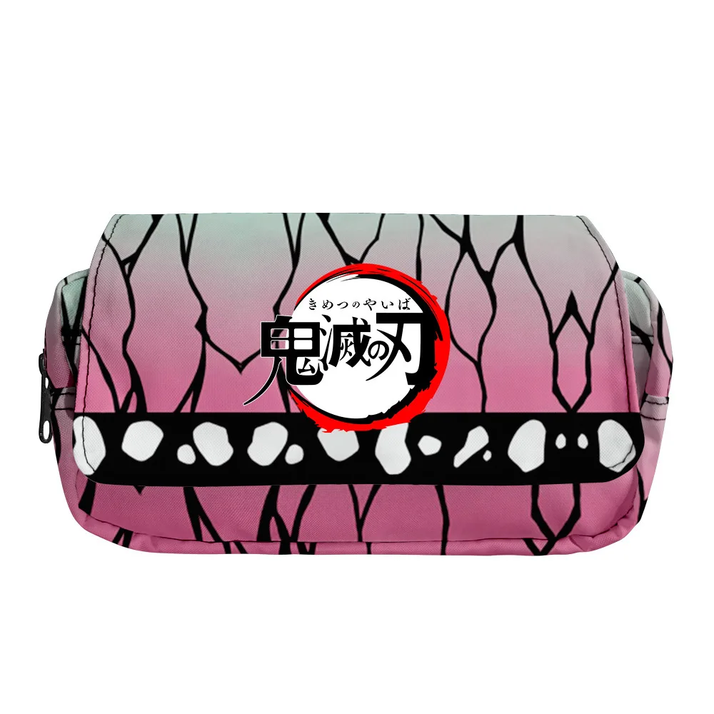 

2021 New Demon Slayer Character Peripheral 3D Digital Print Fashion and Convenient Student Office Pencil Case Cosmetic Bag
