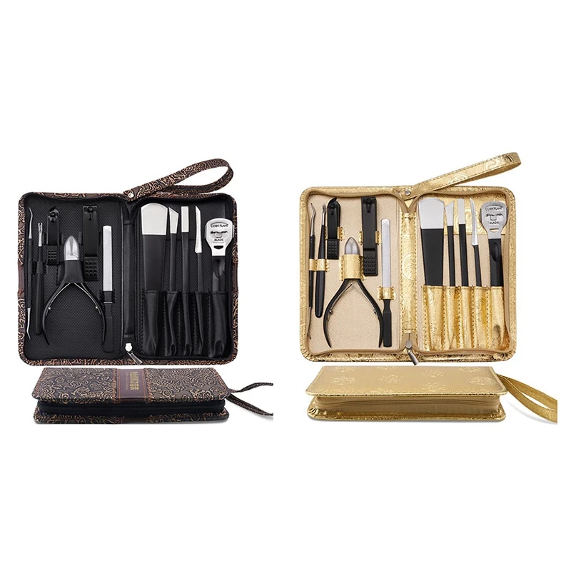 11 шт./компл. Нержавеющая сталь пилинг мозолей профессиональные кусачки для маникюра Комплект