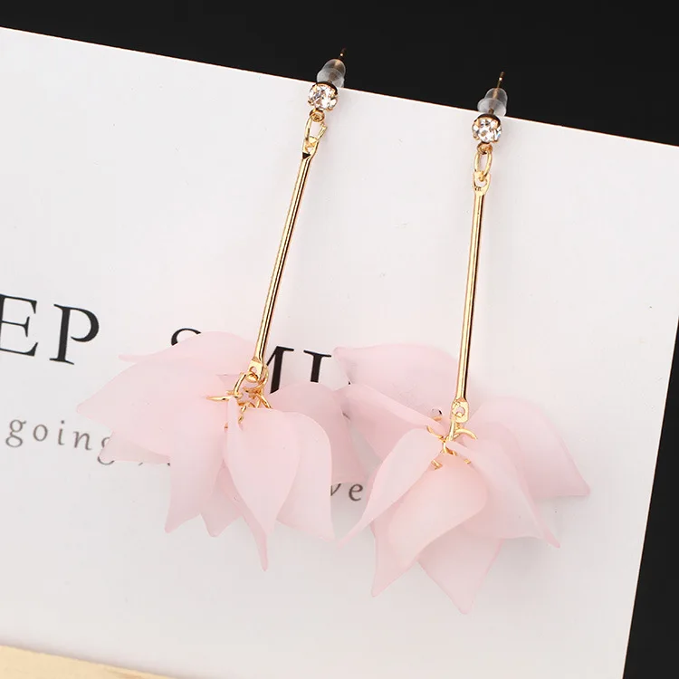 Женские длинные серьги капельки в Корейском стиле|Серьги-подвески| |