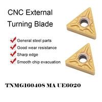 10pcs tnmg160408 ma ue6020 carbide inserts external turning tool tnmg 160408 blade cnc lathe cutter tools for stainless steel