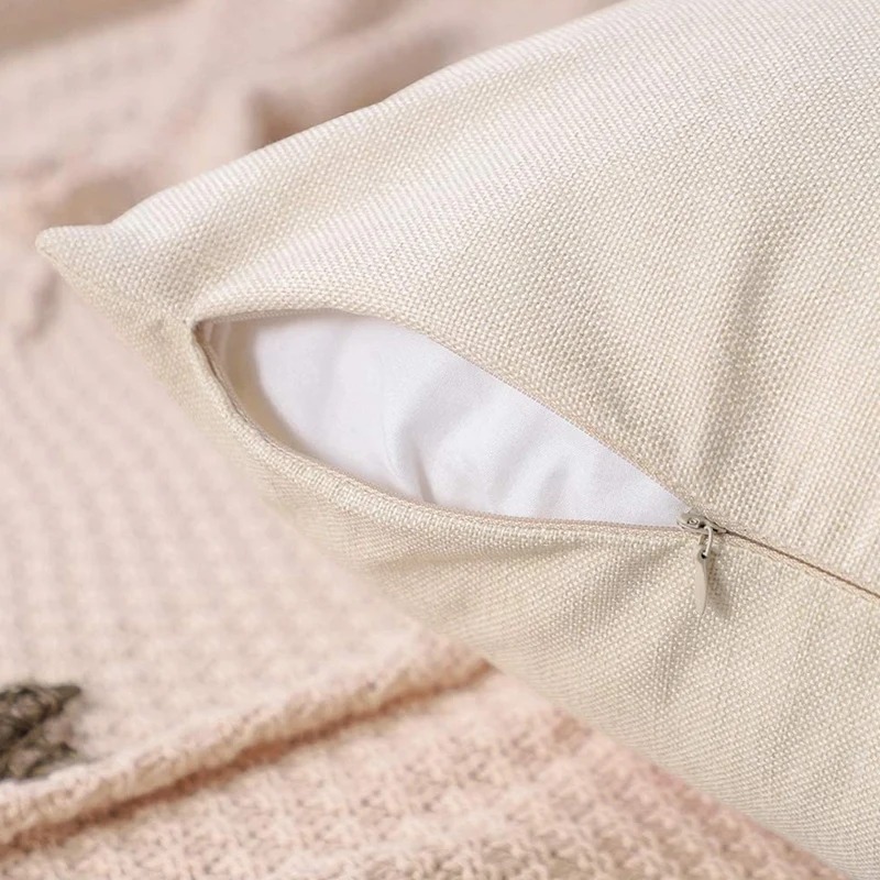 

Cushion Covers, Square Decorative Pillowcases Linen Throw Pillow Covers for Sofa Car Bedroom Indoor Outdoor