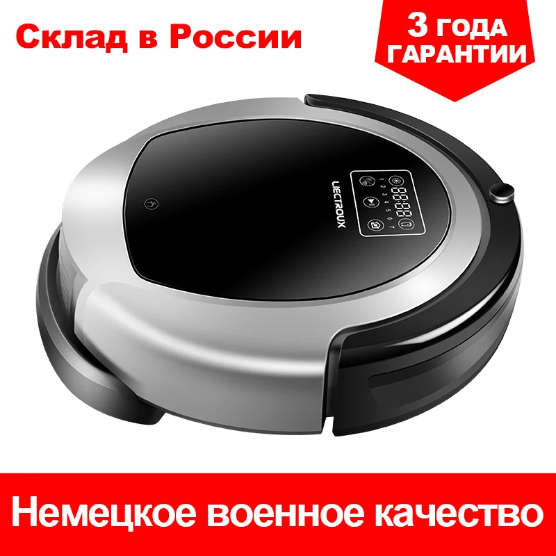 LIECTROUX B6009 Робот Пылесос wifi гироскоп Навигация картография влажная и сухая уборка Бак Для Воды,батарея литиевая,с танком для воды сенсорный экран, фильтр HEPA,моющий,авто подзарядка для дома щетка мощность