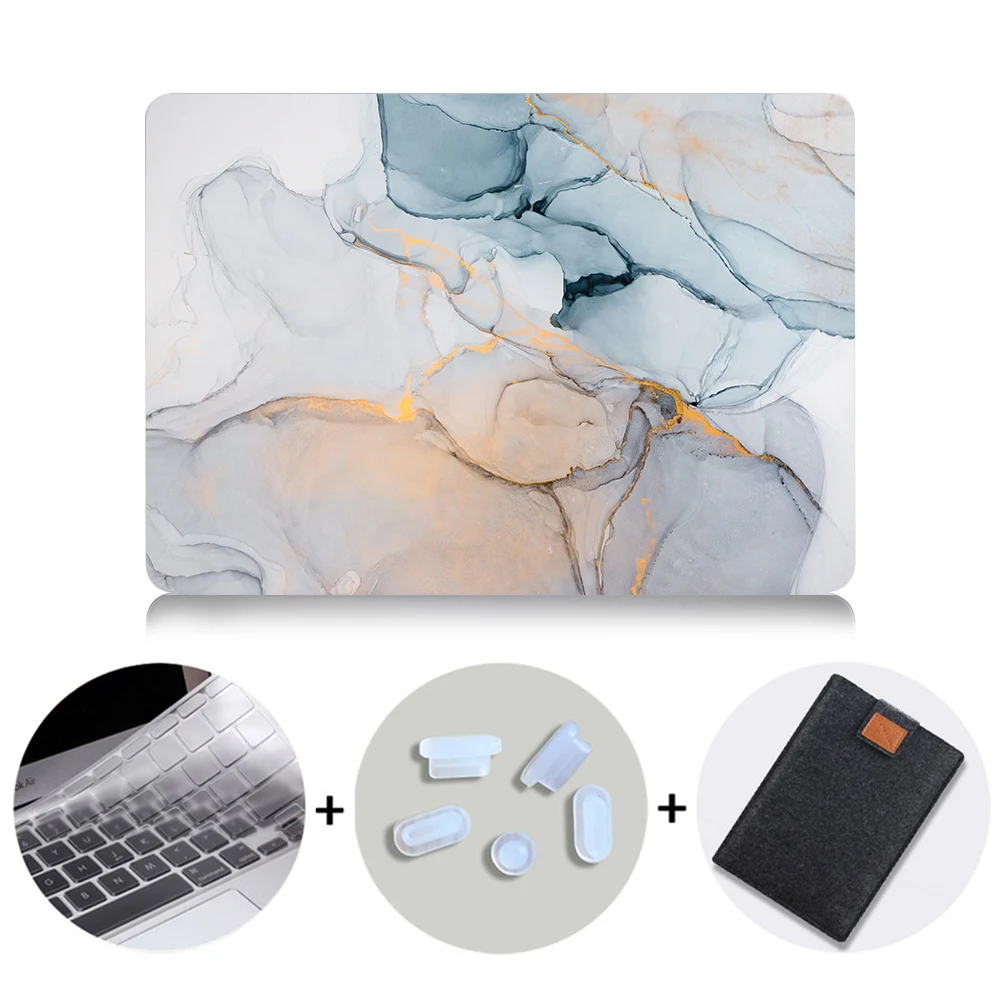 MTT чехол для ноутбука Macbook Air Pro retina 11 12 13 15 16 мраморный Жесткий Чехол для mac book 13,3 дюймов с сенсорной панелью a1706 a1502 - Color: MB02