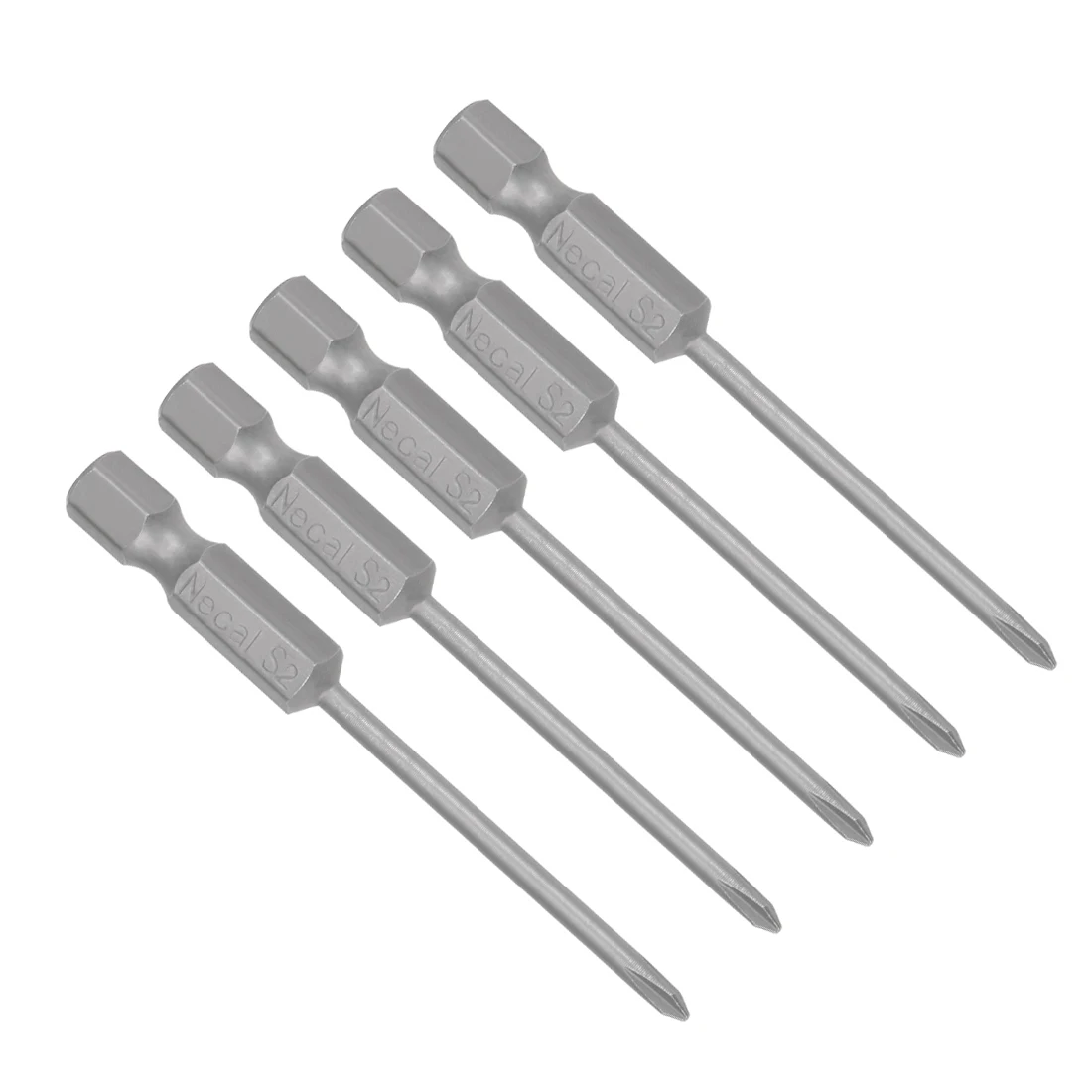 Uxcell 5 шт. 2 мм PH0 Магнитная отвертка Philips Bits 1/4 дюйма шестигранный хвостовик 56 Длина