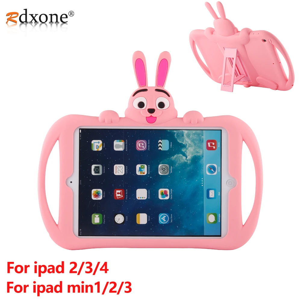 Для IPad 2 3 4 чехол для детей противоударный планшета Apple Mini 1 милый мультяшный