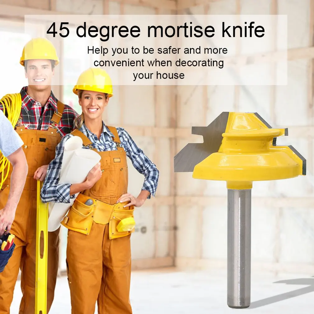 1/4 дюйма 45 градусов нож для тенона 1/4*1 3/8 Stile Finger Joint клей фреза конус тенон