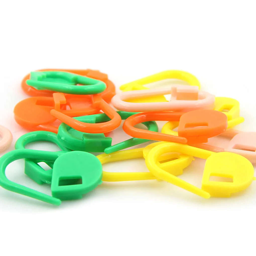 

200Pcs Mini Knitting Crochet Locking Stitch Marker Mix Color Plastic Knitting Tool Needle Clip Hook Baby Greeting Card Nappy Pin