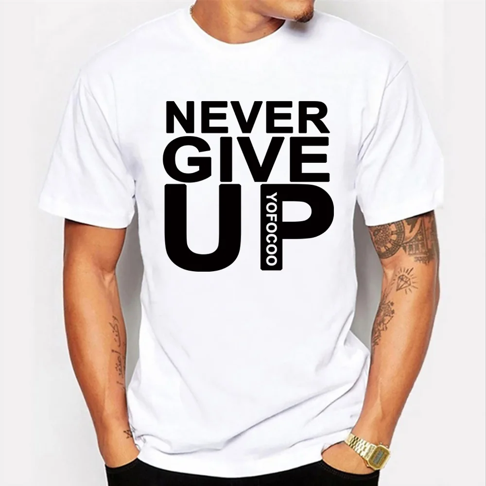 Модная футболка с надписью Never Give Up The Weeknd летняя повседневная короткими рукавами