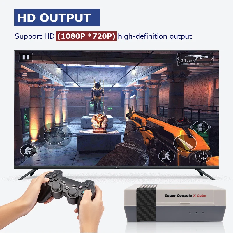 Супер консоль X Cube для PSP/PS1/N64/DC/NES классические игры ретро видеоигр 50000 + встроенных