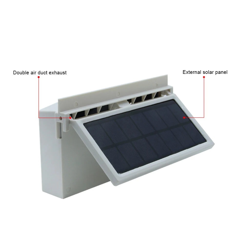 

High-grade Solar Powered Exhaust Fan Car Car Cooler Auto Ventilation Fan Dual-mode Power Supply High-power