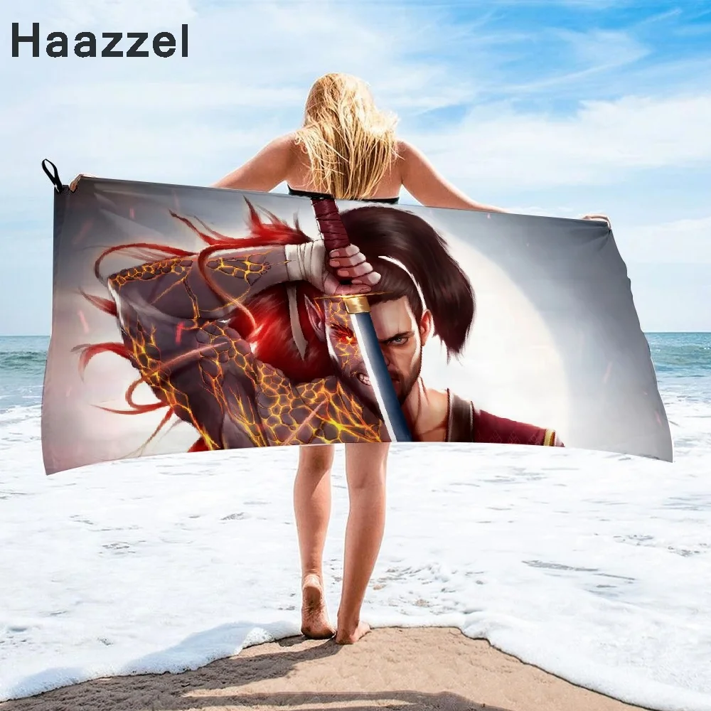 Японское банное полотенце из микрофибры самурая пляжное женская шелковая