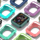 Чехол для часов Apple Watch 6, 5, 4, 40 мм, 44 мм, разноцветный мягкий чехол для IWatch Series 3, 2, 42 мм, 38 мм, аксессуары