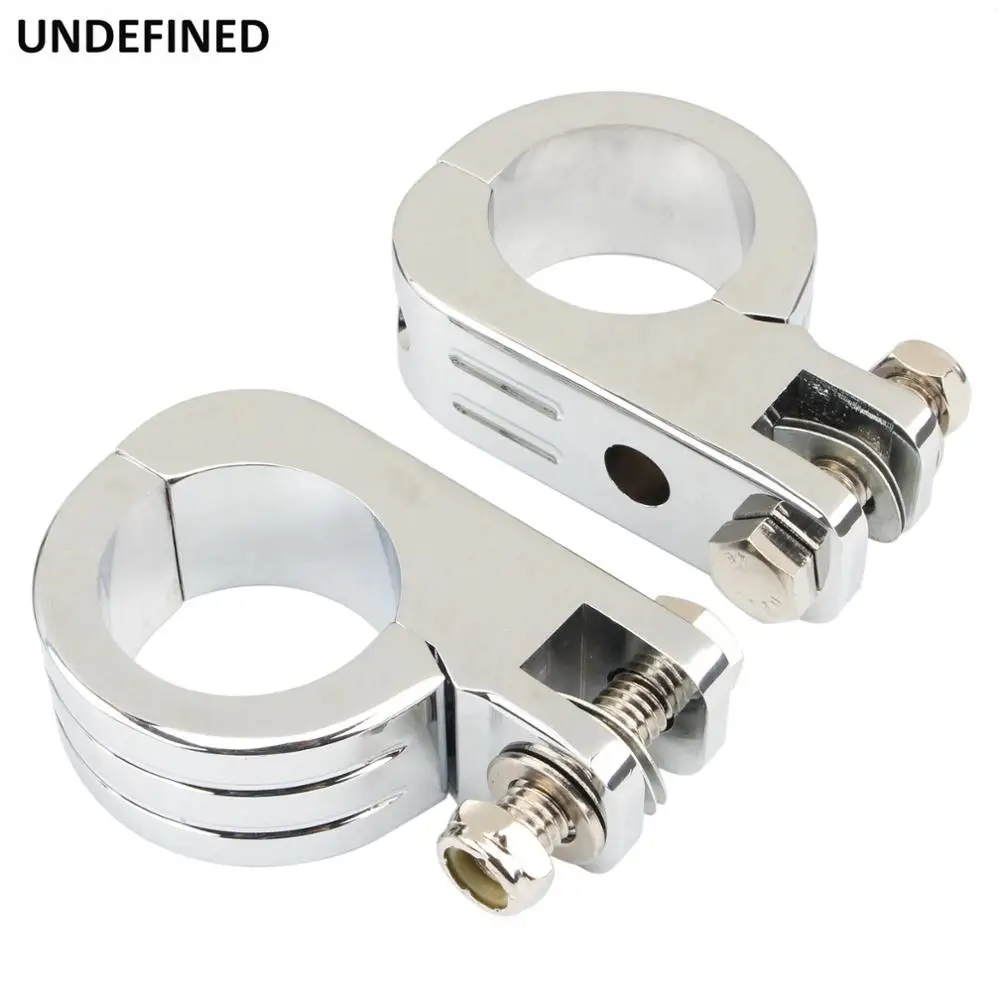 

1 1/2" 38mm Motorcycle Highway Foot Pegs Engine Crash Bar Guard Clamp Footrest Mount Kit For Harley Bobber Chopper Universal