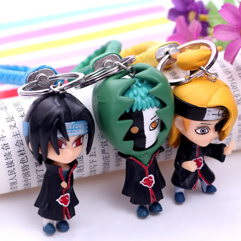 Аниме брелки с подвеской мультяшный аниме силиконовый брелок животным Модная
