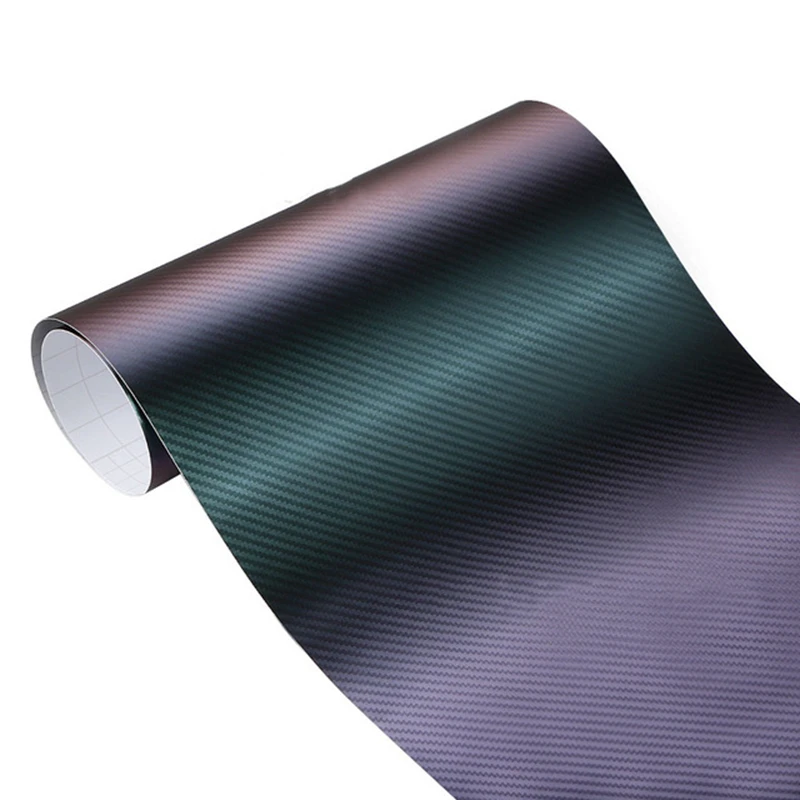 

20*152cm Chameleon 3D Carbon Fiber Vinyl Film Auto Car Sticker Truck Motorcycle Phone Car Styling Decoration Wrapping