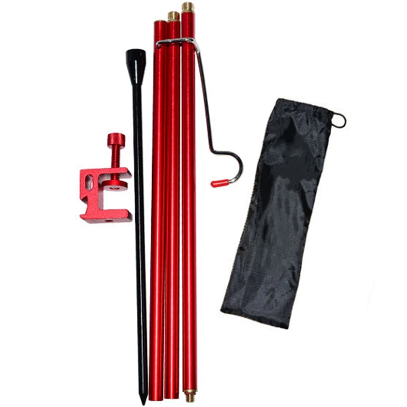 

Топ!-наружный складной столб для кемпинга, пешего туризма, портативный подвесной светильник из алюминиевого сплава для рыбалки, Набор фикса...