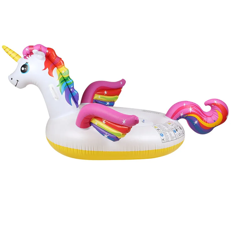 Надувной Радужный Pegasus Единорог 2 м поплавок для бассейна коврик загара круг