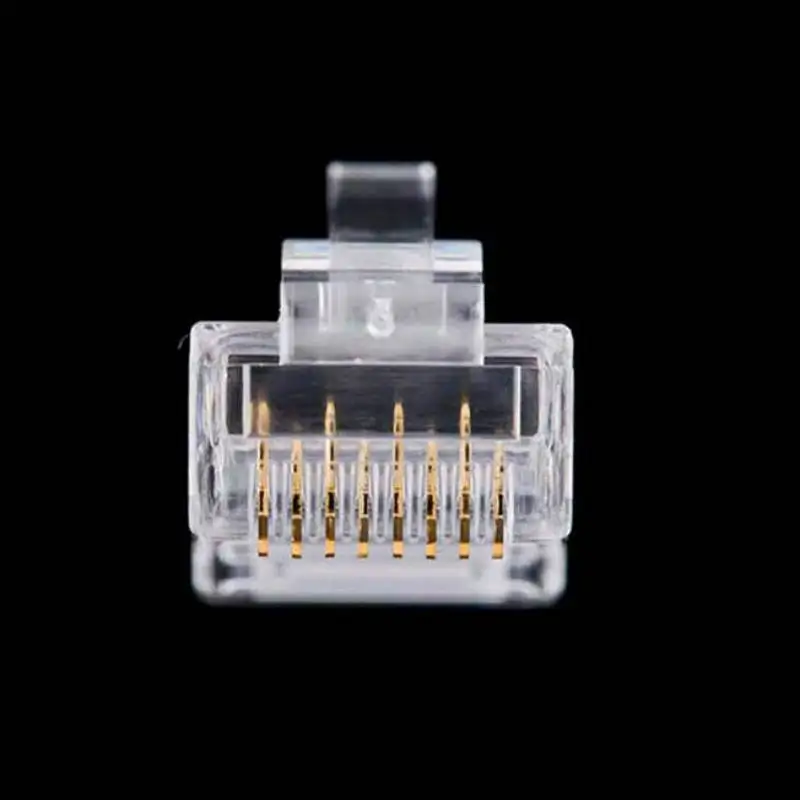 100 шт. 8P8C EZ RJ45 разъем Cat6 RJ 45 UTP Ethernet Кабельный RG45 Cat5e Cat 6 сетевой неэкранированный Cat5