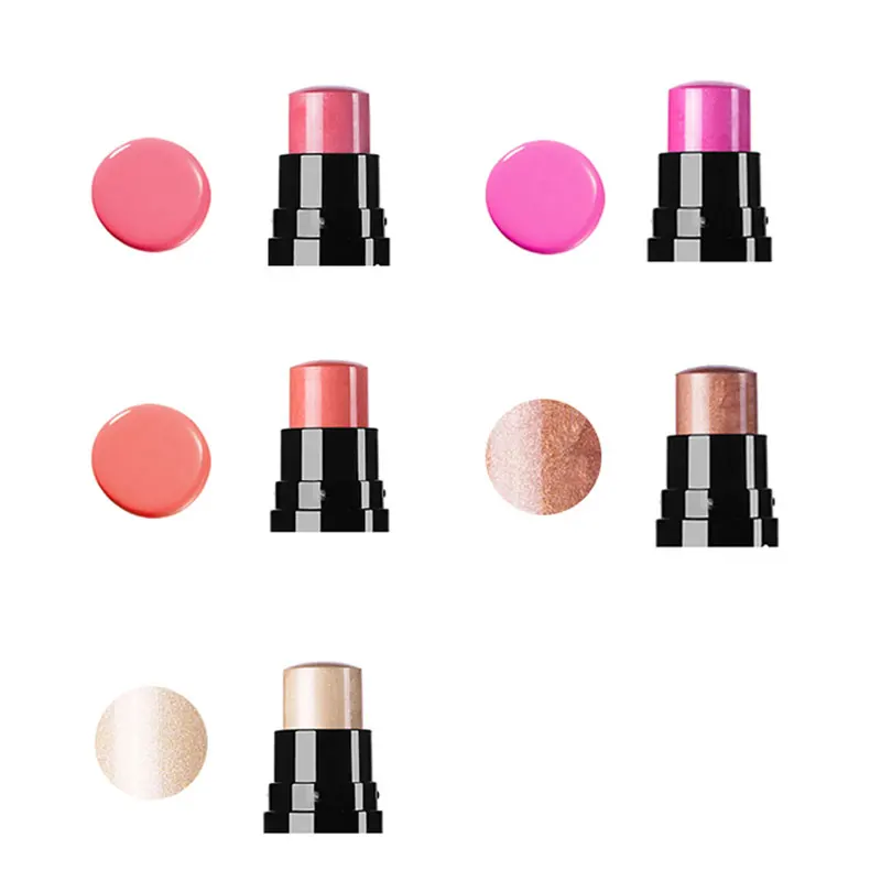 Румяна стик для макияжа двусторонний губ и щек персикового цвета|Румяна| |