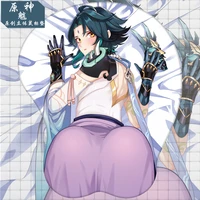 2021 anime genshin impact xiao sexy 3d soft gel mouse pad 26cm cosplay play mat pc office wrist rest rubber pad otaku xmas gift