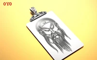 new 999 sterling silver jewelry thai silver guan public relations yuwu god of wealth atmospheric mens domineering pendant
