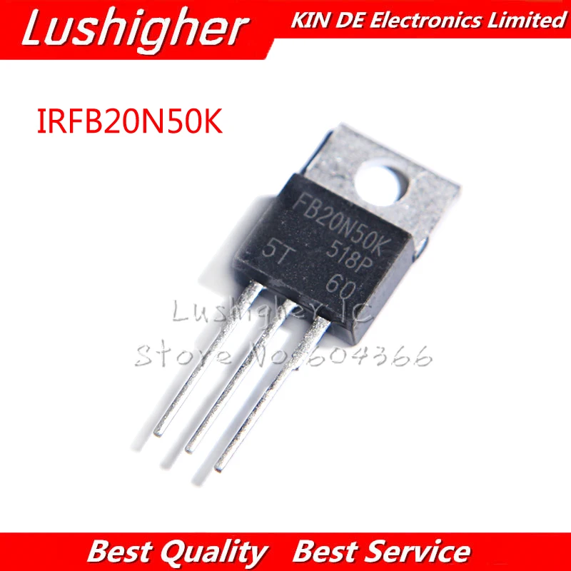5 шт. IRFB20N50K TO220 FB20N50K-220 IRFB20N50 20N50 | Электронные компоненты и принадлежности